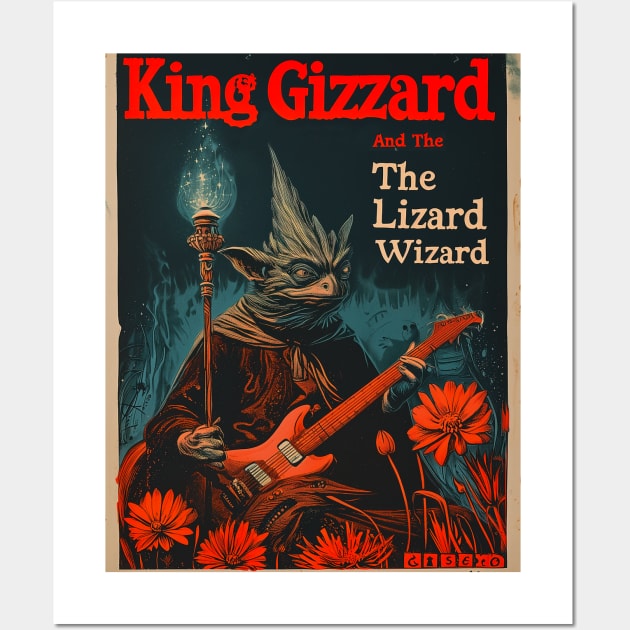 Vintage King Gizzard Poster Wall Art by galenfrazer